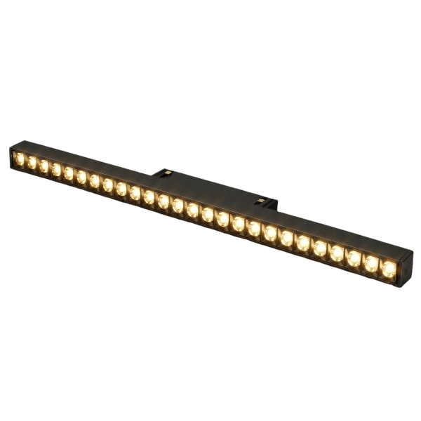 Linder Magnetic Fixed Eye Lens Spotlight 30W Black Frame 3-Step Lighting 55cm Magnetic Home Light.