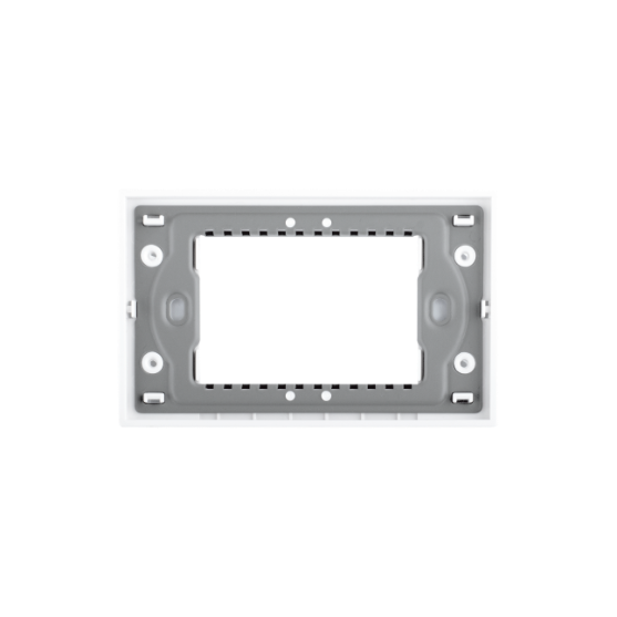 Magic mounting frame 3-gang (White), SAS Novo Piano, Code: 80201.