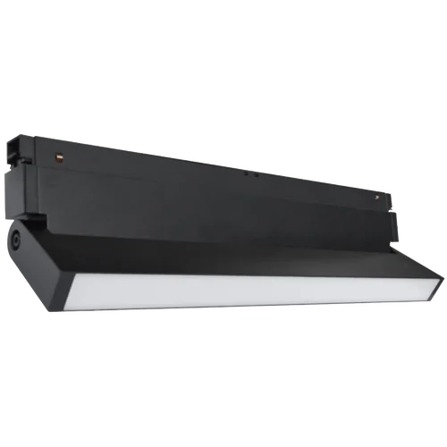 Home Light magnetic movable frosted opal profile light, 24W, black frame, 3-step dimming/lighting, 44 cm, black body.
