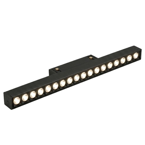 Linder Magnetic Fixed Eye Lens Spotlight 18W Black Frame 3-Step Lighting 33cm Magnetic Home Light.