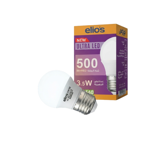 3.5W LED mini globe ultra-light bulb.