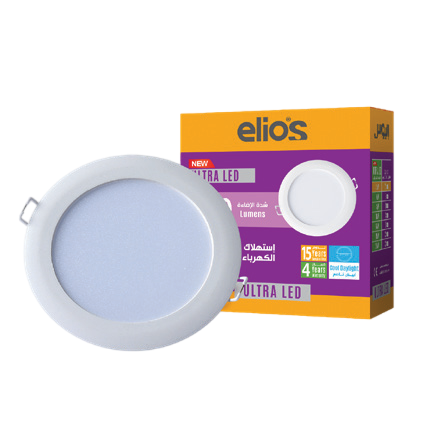 10W panel spotlight inside a round metal housing, ultra-high quality.