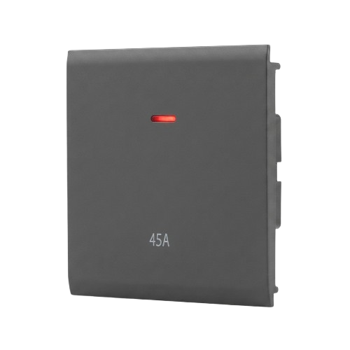 45 Amp 72 mm Single Air Conditioner Switch Socket Business Gray Evo Piano.
