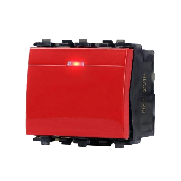 Vilar 2-Phase A/C Switch, 45A, 48mm (Red) – Code V99.