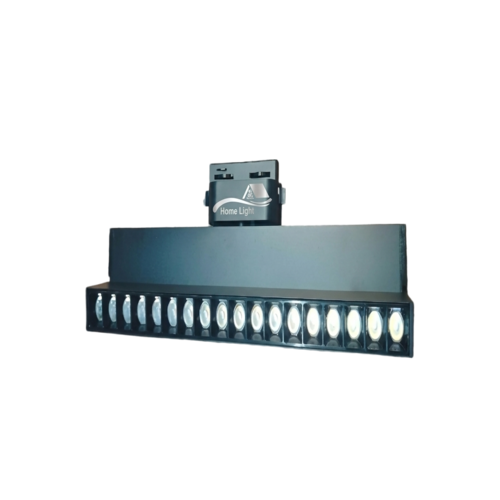 Linder Magnetic Replacement Spotlight, Movable Eye Lens, 20W, Black Body, Warm Light, 38cm, 2-Year Warranty, Home Light.