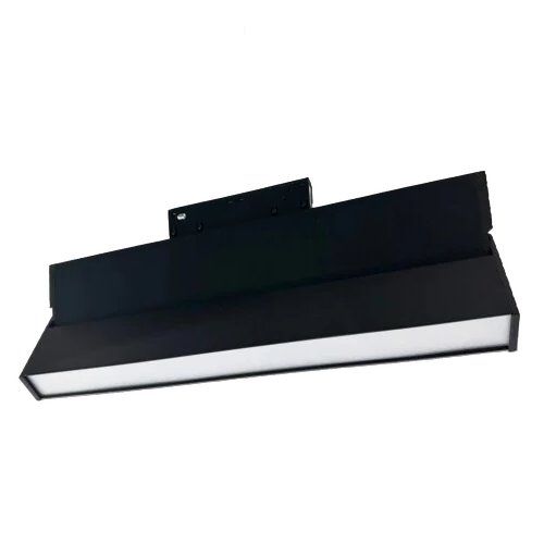 Home Light magnetic movable frosted opal profile light, 18W, white, 33 cm, black body.